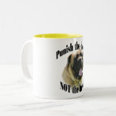 Fawn Mastiff Straf de Deed Mok (Voorkant links)