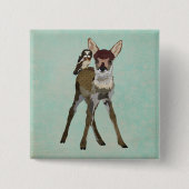 Fawn & Owl Button (Voorkant)