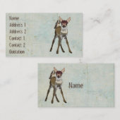 Fawn & Owl Grunge Visitekaartje (Voorkant / Achterkant)