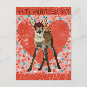 FAWN & OWL VALENTIJNS Briefkaart