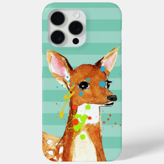 Fawn Paint Splats Abstract Deer iPhone 6 Case-Mate iPhone Case (Achterkant)