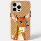 Fawn Paint Splats Abstract Deer iPhone 7 Case-Mate iPhone Case (Achterkant)
