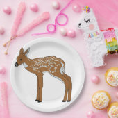 Fawn Papieren Bordje (Feest)