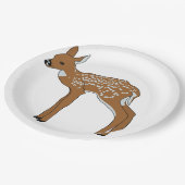 Fawn Papieren Bordje (Gekanteld)