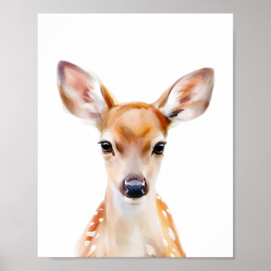 Fawn Portrait Poster (Voorkant)