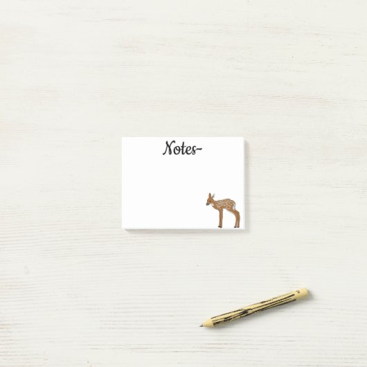 Fawn Post-it® Notes (Op bureau)