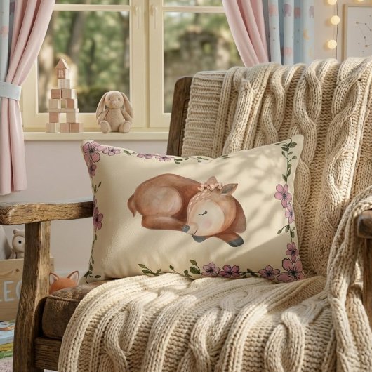 Fawn Print Pillow - Perfect Match for the Blanket Accent Kussen