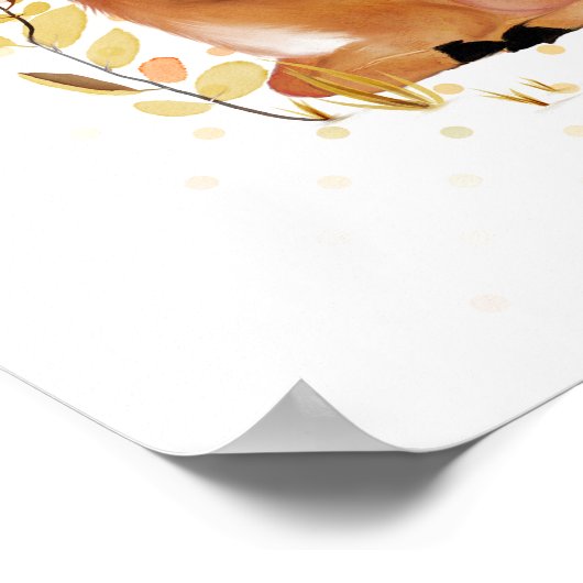 Fawn Prints Poster Nursery Decor (Hoek)