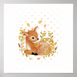 Fawn Prints Poster Nursery Decor
