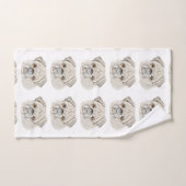 Fawn Pug  Bad Handdoek (Handdoek)