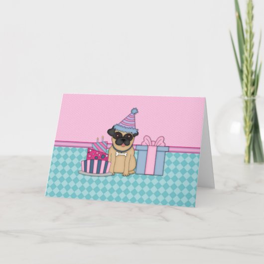 Fawn Pug Blank Birthday Invitations (2) (Voorkant)