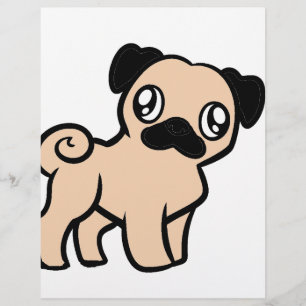 fawn pug cartoon