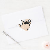 fawn pug cartoon.png hart sticker (Envelop)