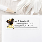 Fawn Pug Clean & Simple Etiket (Insitu)