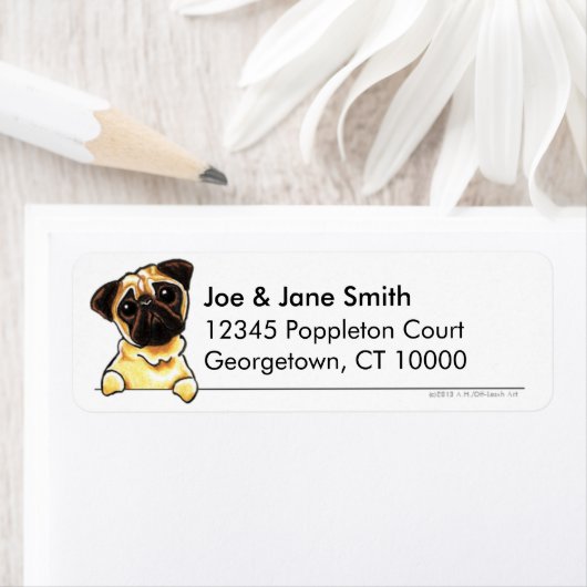 Fawn Pug Clean & Simple Etiket (Insitu)