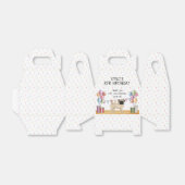 Fawn Pug Hond Kleurrijke Pastel Verjaardag Dank u Bedankdoosjes (Uitgevouwen)