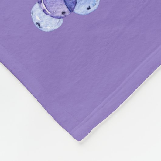 Fawn Pug in Spring Flowers Fleece Deken (Hoek)