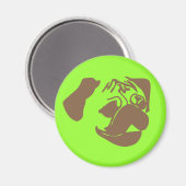 Fawn Pug Magnet (Voorkant / Achterkant)