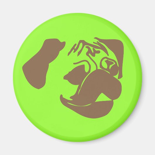 Fawn Pug Magnet (Voorkant)