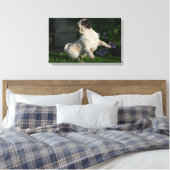 Fawn Pug Puppy Canvas Afdruk (Insitu (Slaapkamer))