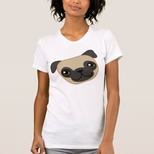 Fawn Pug T-shirt (Voorkant)