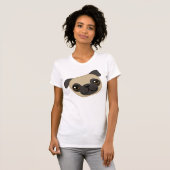 Fawn Pug T-shirt (Voorkant volledig)