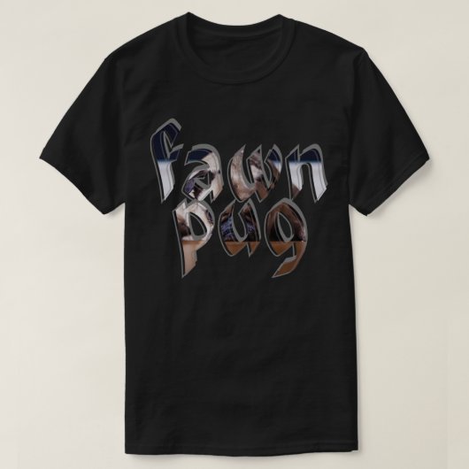 fawn-pug t-shirt (Design voorkant)