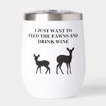 Fawn rehabilitator wijnfles