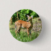 Fawn Ronde Button 3,2 Cm (Voorkant)