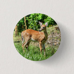Fawn Ronde Button 3,2 Cm