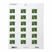 Fawn rust in bloemen etiket (Full Sheet)