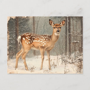  Fawn Schilderachtig Rustic Junk Journal Briefkaart