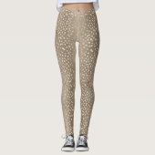 Fawn Spots Baby Deer Patterned Costume Leggings (Voorkant)