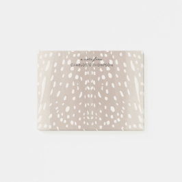 Fawn Spots Baby Herten Dierenprint Gepersonaliseer Post-it® Notes