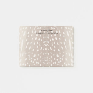 Fawn Spots Baby Herten Dierenprint Gepersonaliseer Post-it® Notes