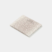 Fawn Spots Baby Herten Dierenprint Gepersonaliseer Post-it® Notes (Schuin)