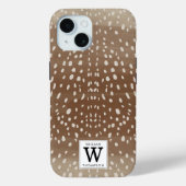 Fawn Spots Baby Herten Dierenprint Monogram Case-Mate iPhone Case (Achterkant)