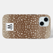 Fawn Spots Baby Herten Dierenprint Monogram Case-Mate iPhone Case (Achterkant (horizontaal))