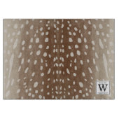 Fawn Spots Baby Herten Dierenprint Monogram Snijplank (Voorkant)