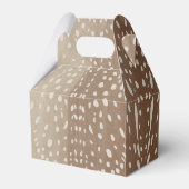 Fawn Spots Baby Herten Dierenprint Patroon Bedankdoosjes (Achterkant)
