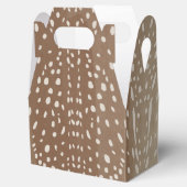 Fawn Spots Baby Herten Dierenprint Patroon Bedankdoosjes (Geopend)