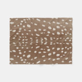 Fawn Spots Baby Herten Dierenprint Patroon Fleece Deken (Voorkant (Horizontaal))