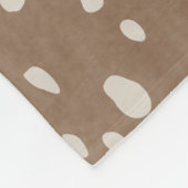 Fawn Spots Baby Herten Dierenprint Patroon Fleece Deken (Hoek)
