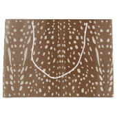 Fawn Spots Baby Herten Dierenprint Patroon Groot Cadeauzakje (Voorkant)