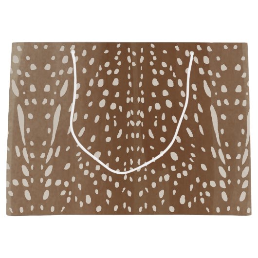 Fawn Spots Baby Herten Dierenprint Patroon Groot Cadeauzakje (Voorkant)