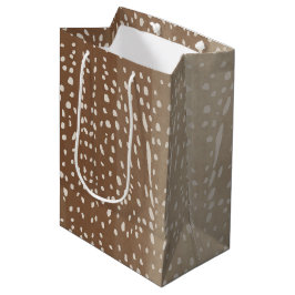 Fawn Spots Baby Herten Dierenprint Patroon Medium Cadeauzakje