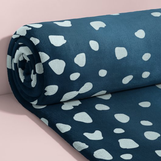 Fawn Spots Zachte Blauwe Dierenprint Fleece Deken