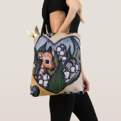 Fawn Spring Deer Lily of the Valley Bloemen Tote Bag (Dichtbij)