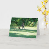 Fawn Squirrel Friends Kaart (Gele Bloem)