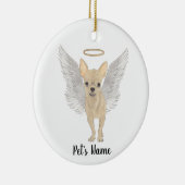 Fawn Tan Cream Chihuahua Keramisch Ornament (Rechts)